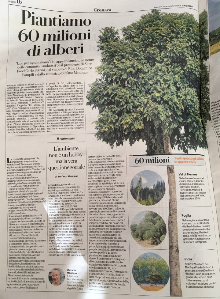 articolo di repubblica 12 settembre